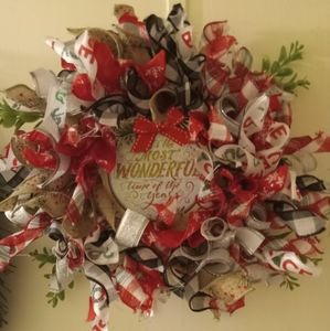 8in Ribbon Wreath